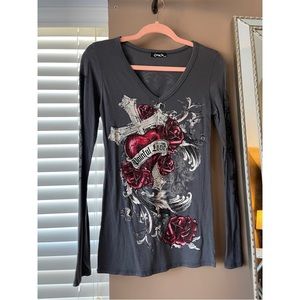 Cotty On long sleeve top size small